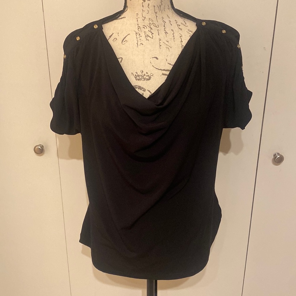 Anne Klein black blouse